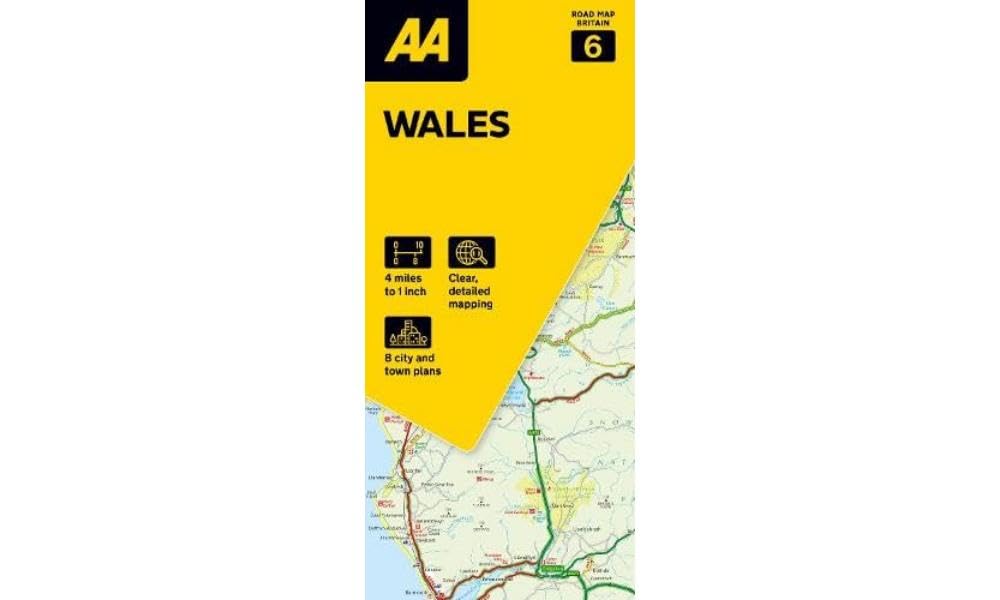 06 Wales: 1:250000 (AA Road Map Britain series, Band 6) Leisure, Home & Garden