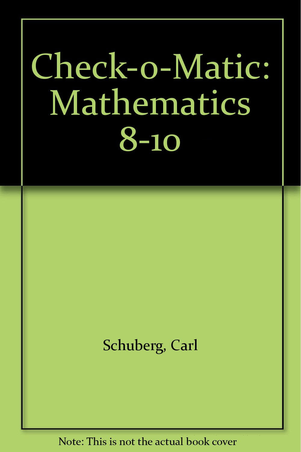 Maths 8-10 (Check-O-Matic) Mathematics