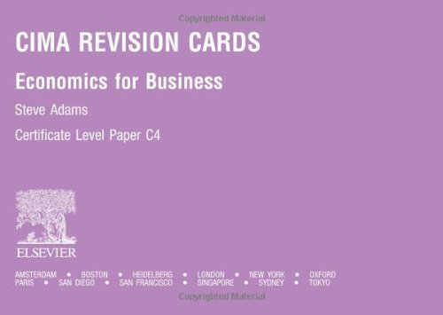 Economics for Business (Cima Revision Cards 2005) Business, Finance & Career