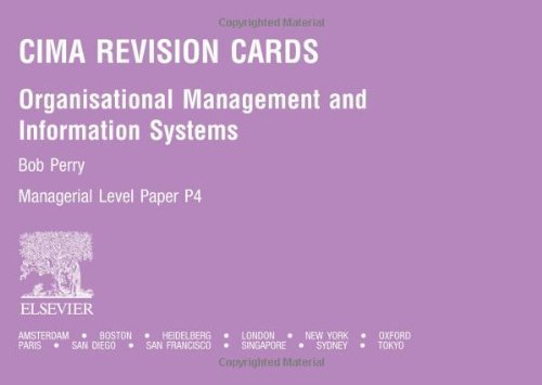 Organisational Management And Information Systems, 2005 (Cima Revision Cards) Business, Finance & Career