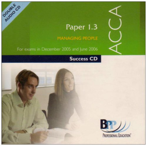 ACCA Paper 1.3 Managing People (Success S.) Business, Finance & Career