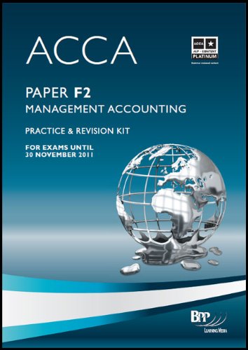ACCA - F2 Management Accounting: Paper F2: Revision Kit (ACCA - F2 Management Accounting: Revision Kit) Books