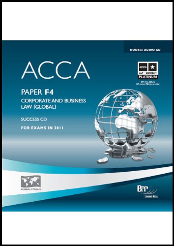ACCA - F4 Corporate and Business Law (GLO): Audio Success Books