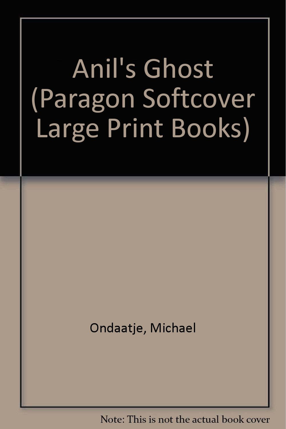 Anil's Ghost (Paragon Softcover Large Print Books) Contemporary literature
