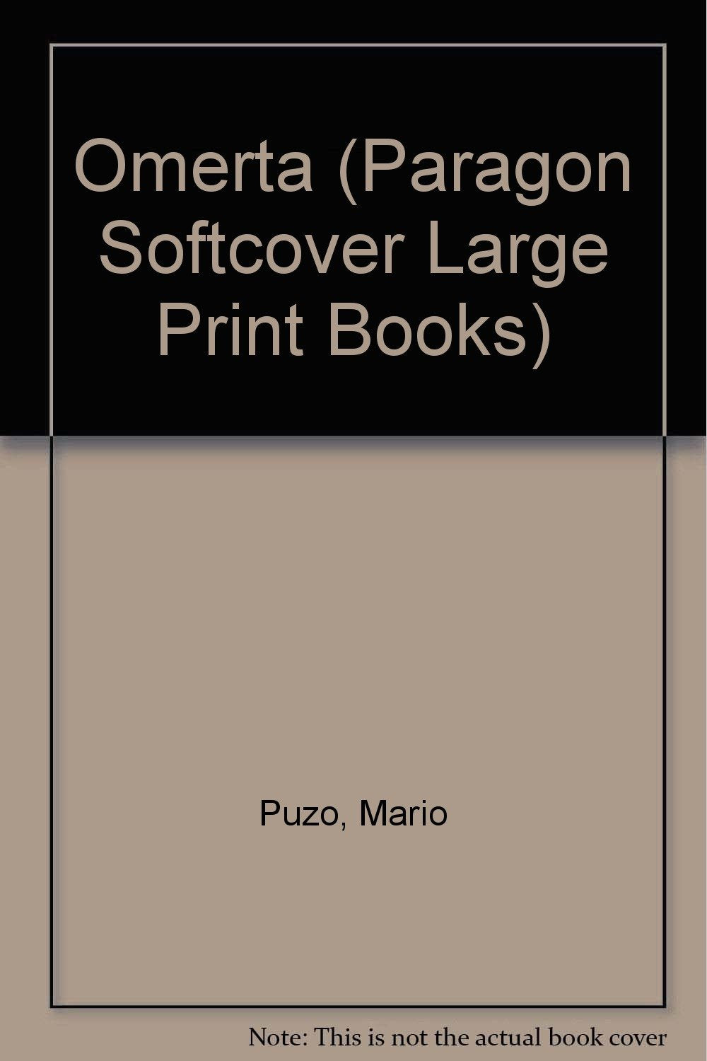 Omerta (Paragon Softcover Large Print Books) Contemporary literature