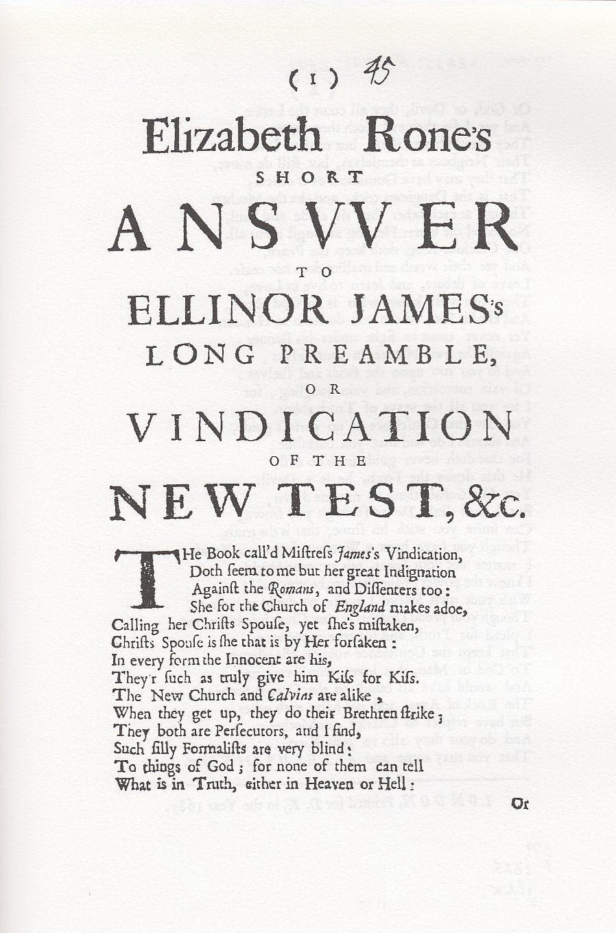 Miscellaneous Short Poetry, 1641-1700: Printed Writings 1641-1700: Series II, Part Three, Volume 4: Printed Writings, 1641–1700 (EARLY MODERN ... OF ESSENTIAL WORKS, Series II, 4, Band 4) Poetry