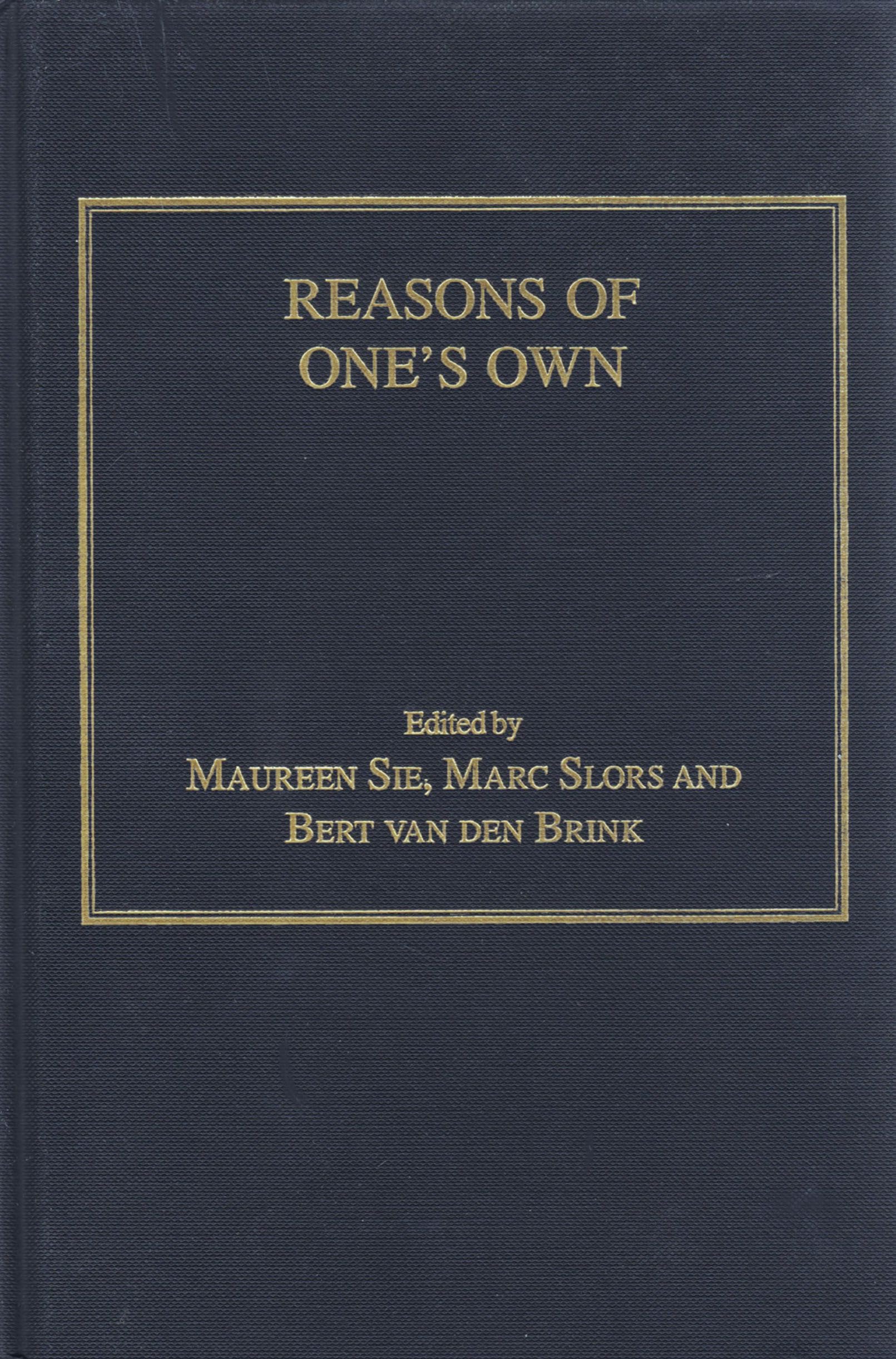 Reasons of One's Own Philosophy