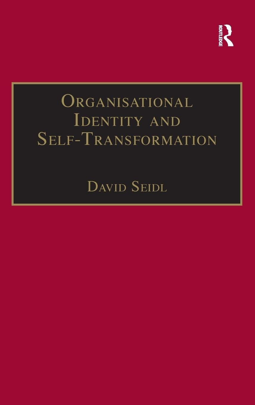 Organisational Identity and Self-Transformation Law Books