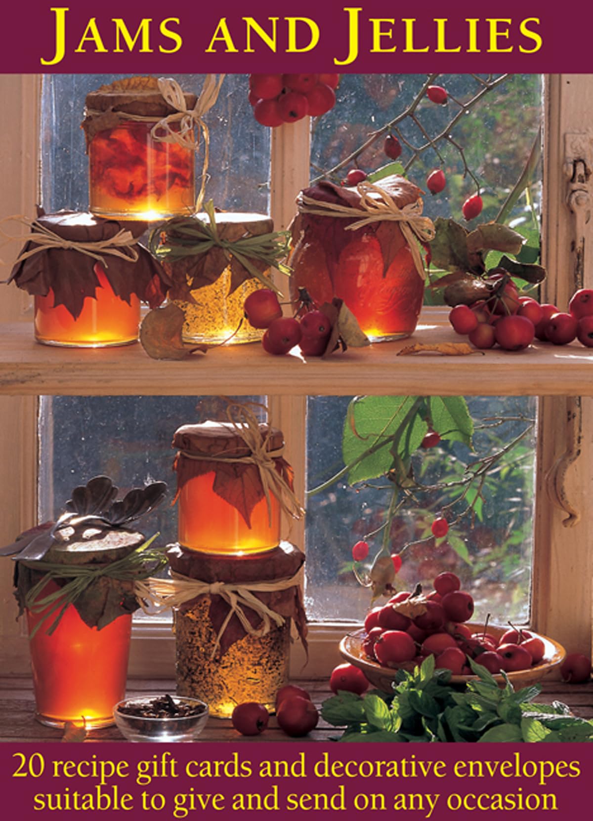 Jams & Jellies: 20 Notecards and Envelopes: 20 Recipe Gift Cards and Decorative Envelopes Suitable to Give and Send on Any Occasion Cooking & Enjoying