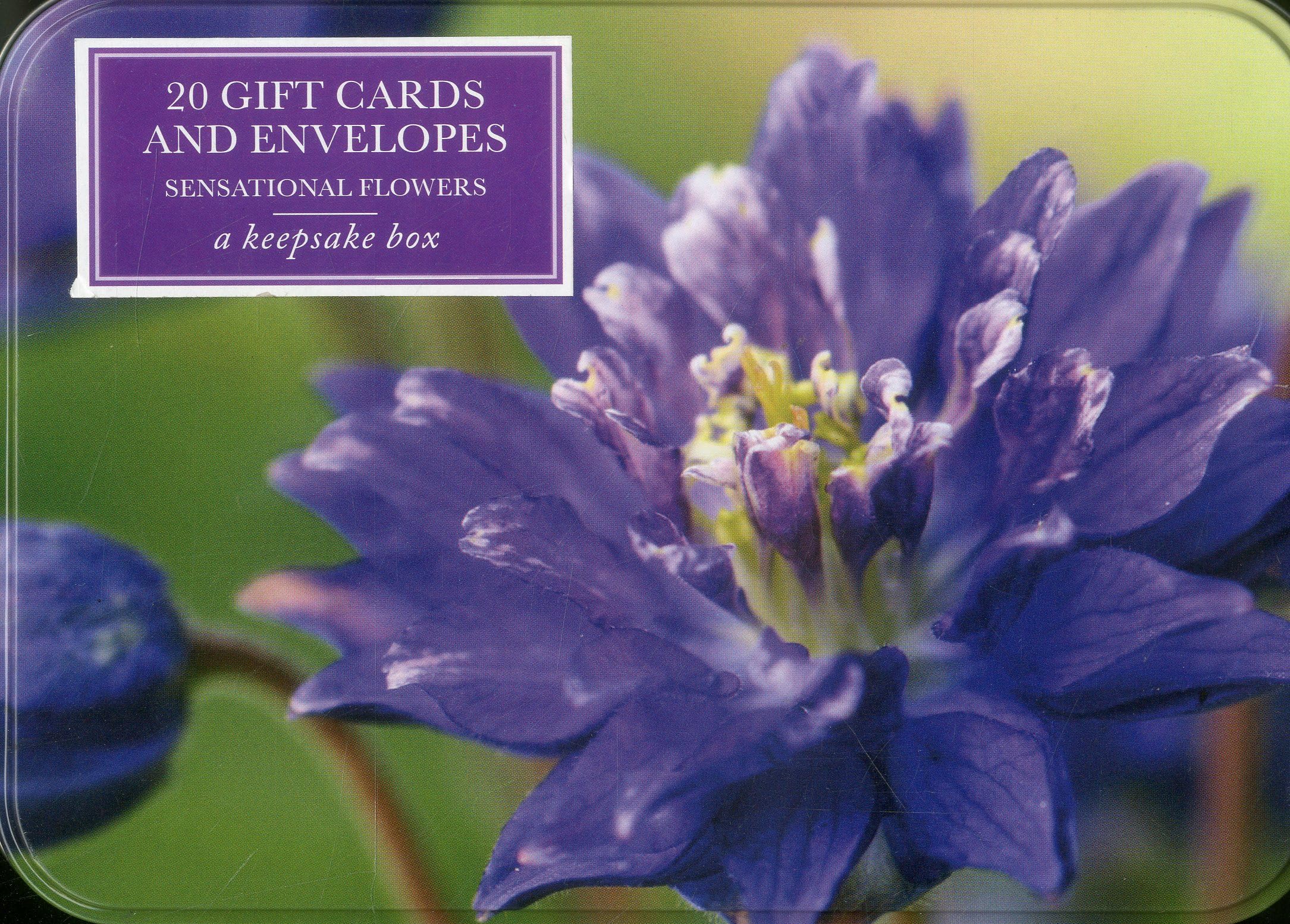 Sensational Flowers Box of Cards: A Keepsake Tin Box Featuring 20 Floral Gift Cards and Envelopes Garden & Plants