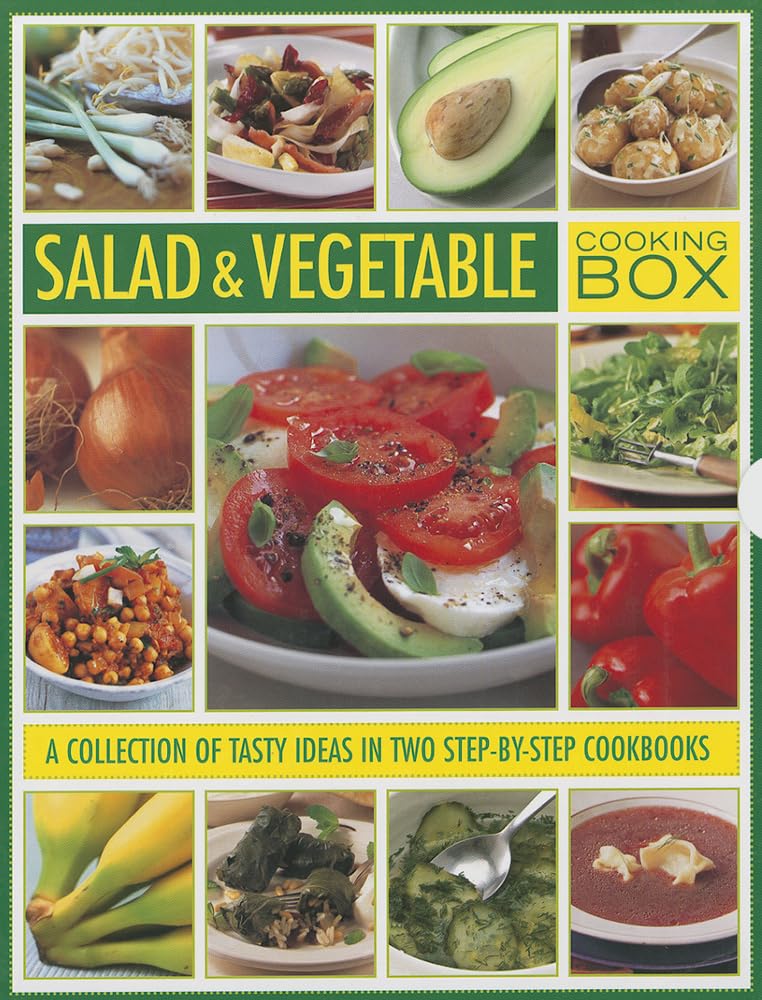 Salad and Vegetable Cooking Box: A Collection of Tasty Ideas in Two Step-by-step Cookbooks Leisure, Home & Garden
