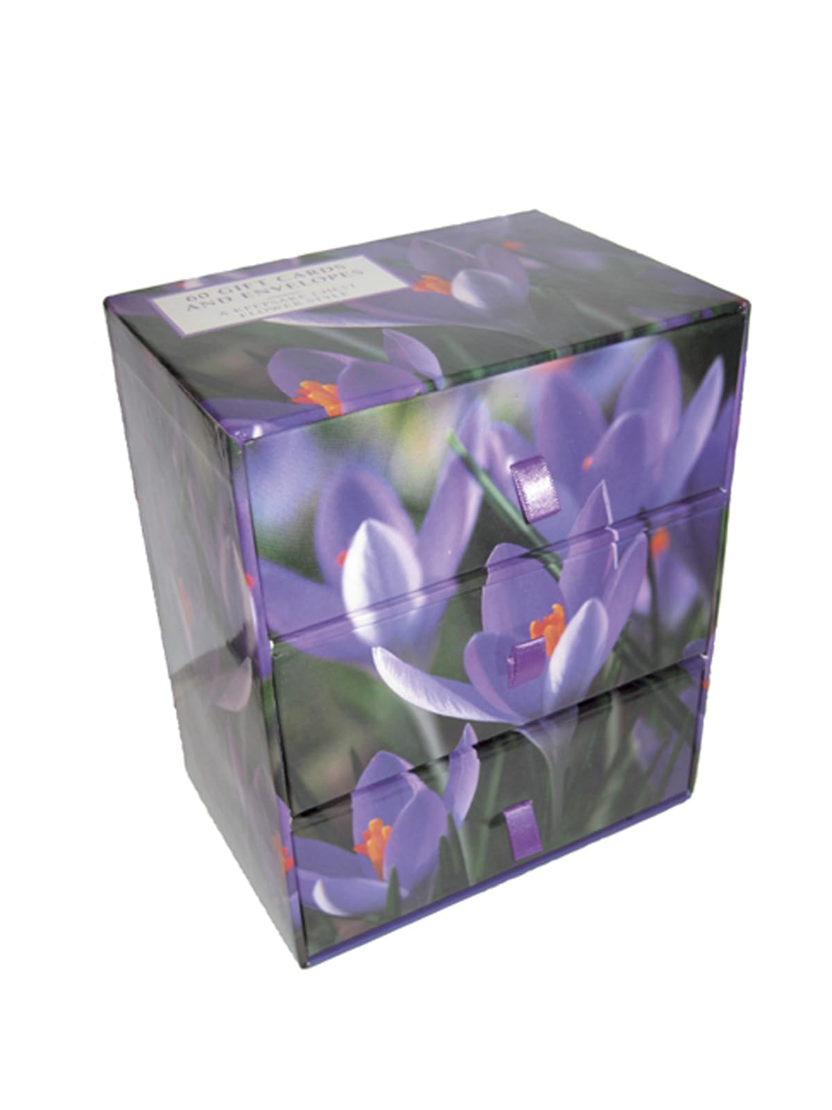 Three-Drawer Card Box 60 Gift Cards and Envelopes: Flower Style: A Keepsake Box of 60 Beautiful Gift Cards and Envelopes Hobbies & Crafts