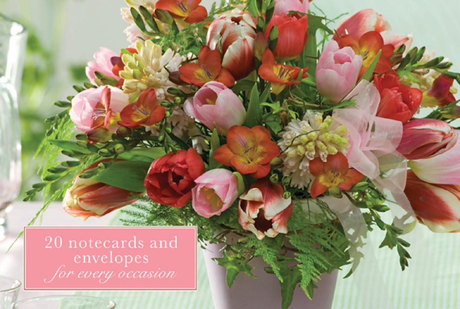 Card Box of 20 Notecards and Envelopes: Freesias Living & Furnishing