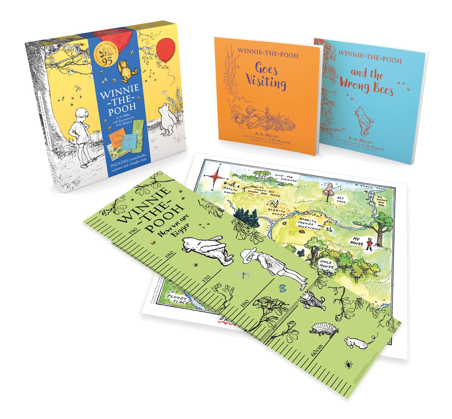 Winnie-the-Pooh: Gift Box (with 2x books, height chart & poster) book