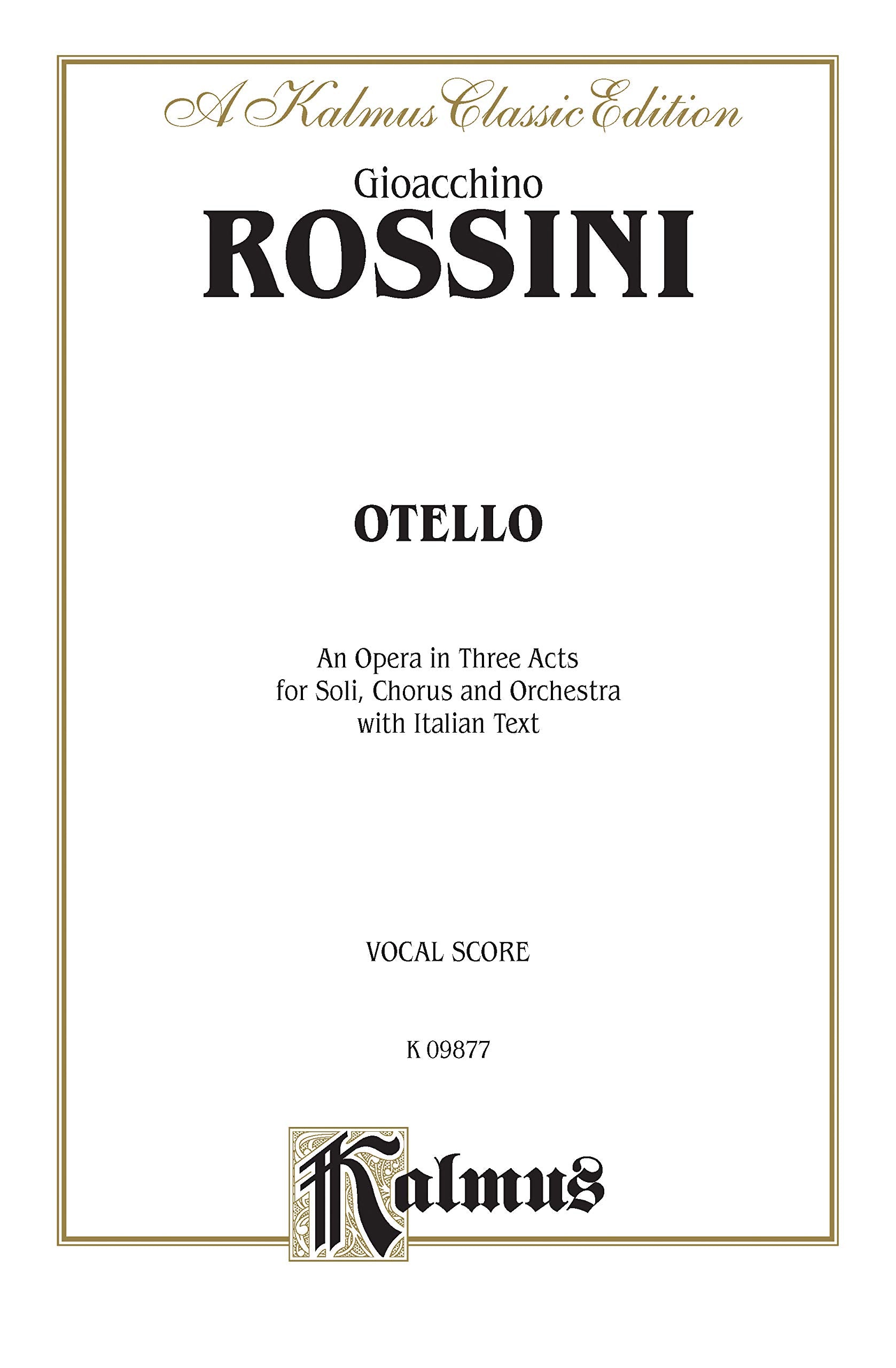 Otello: Italian Language Edition, Comb Bound Vocal Score: Kalmus Classic Edition, Vocal Score Social Sciences