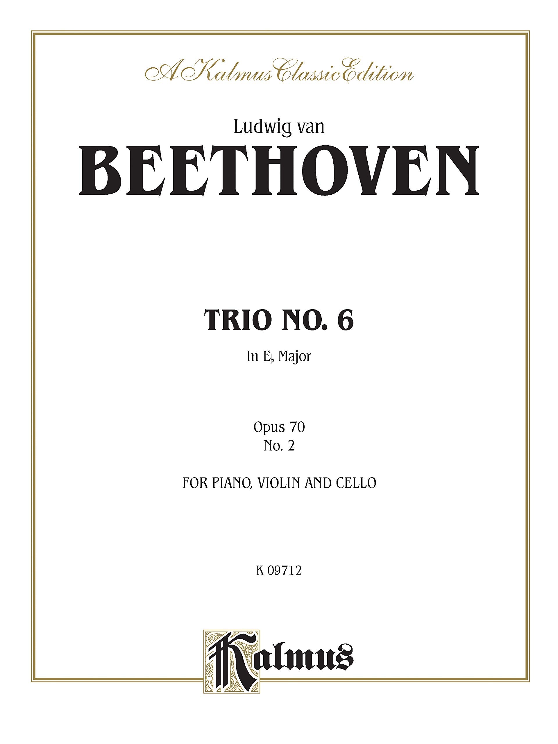 Piano Trio No. 6 -- Op. 70, No. 2: E-Flat Major Social Sciences