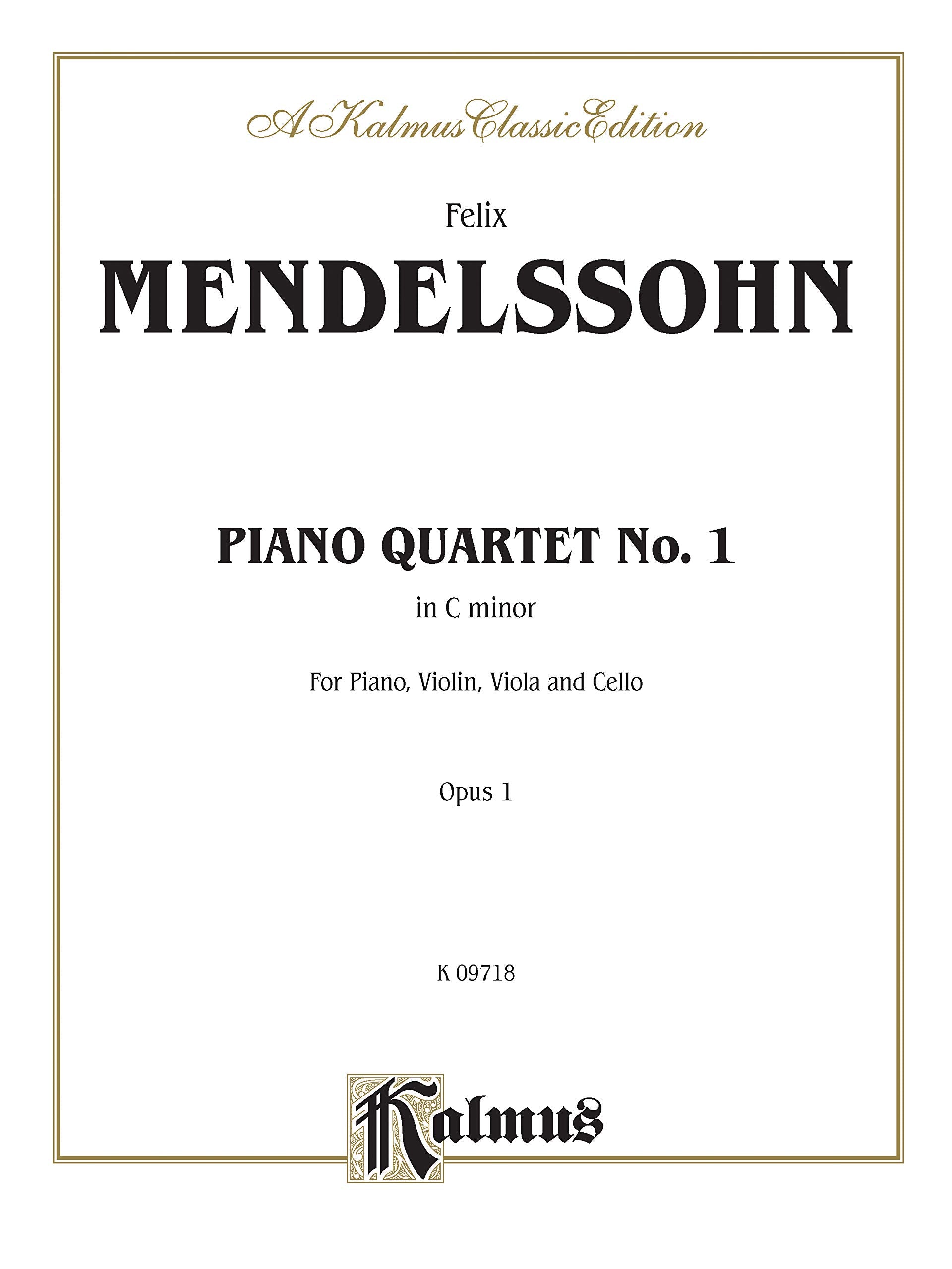 Product Image: Piano Quartet, Op. 1