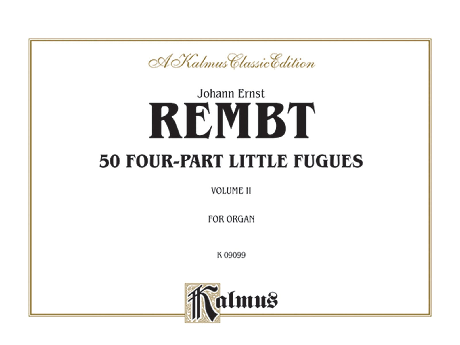 50 Four-part Little Fugues, Kalmus Edition Arts & Music
