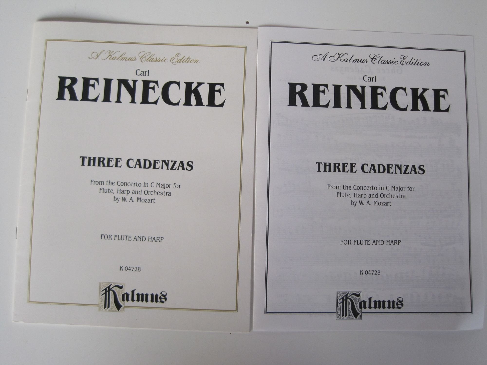 Three Cadenzas from the Concerto in C Major for Flute, Harp and Orchestra by W. A. Mozart book