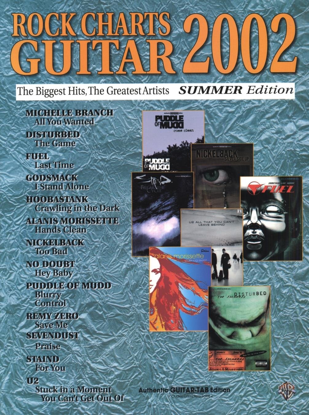 Rock Charts Guitar 2002: Summer Edition (Rock Charts Series) Sheet Music