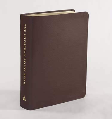 ESV Lutheran Study Bible-Sangria Genuine Leather Religion & Esotericism