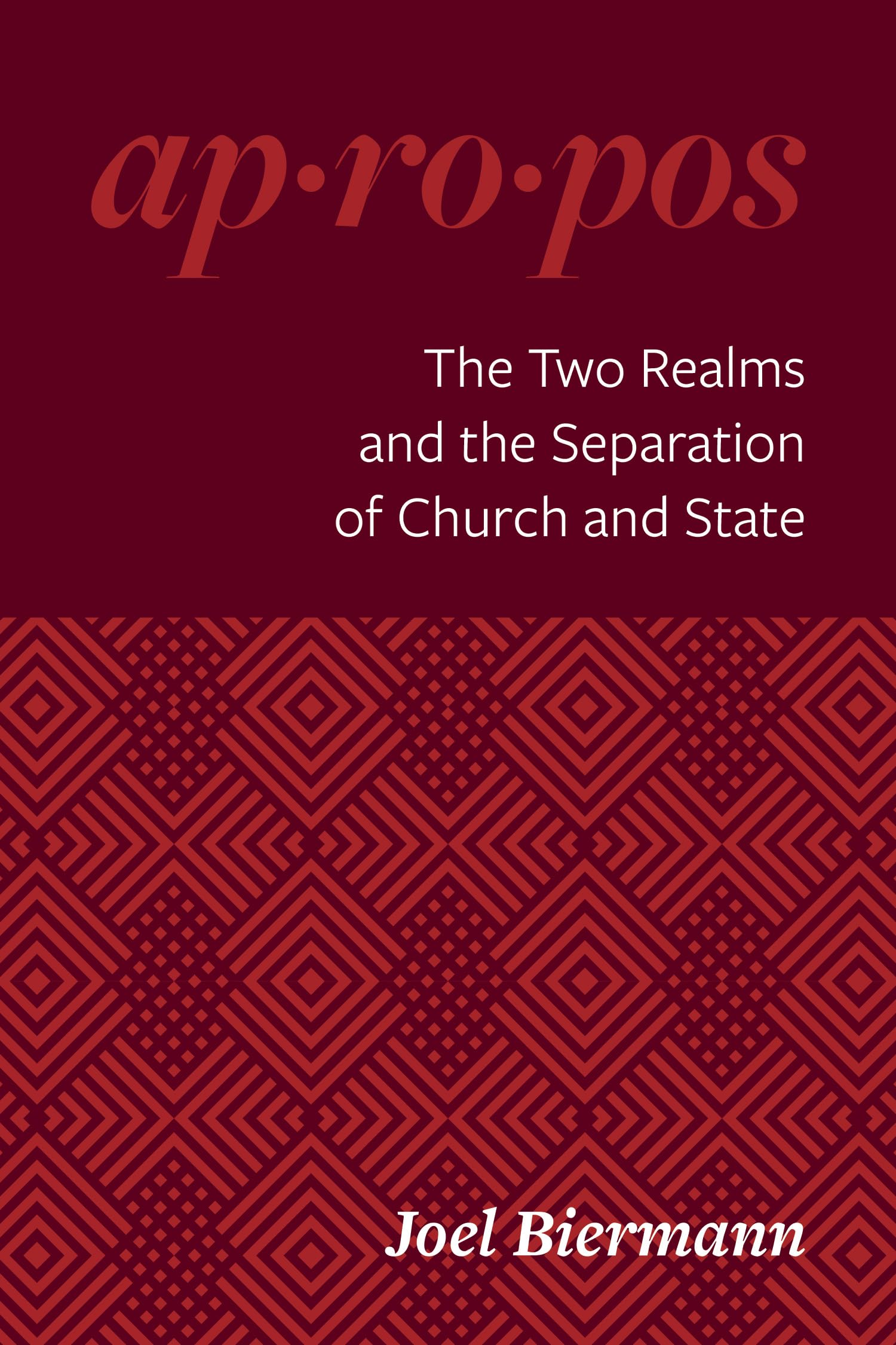 Apropos - The Two Realms and the Separation of Church and State Religion & Esotericism