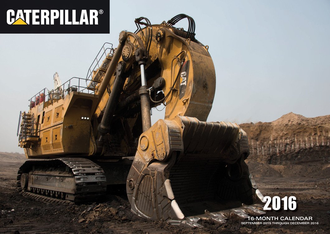 Caterpillar 2016 Calendar: 16-Month Calendar September 2015 Through December 2016 Arts & Culture