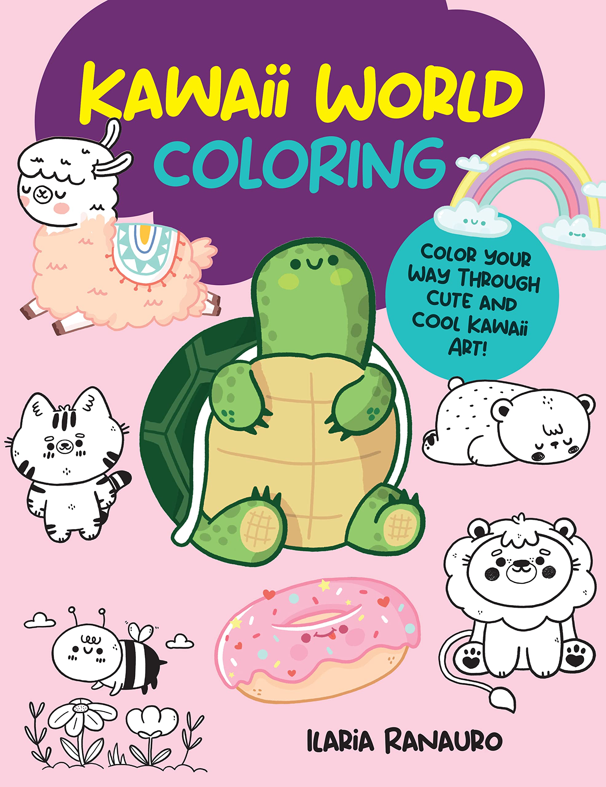 Kawaii World Coloring: Color your way through cute and cool kawaii art! (3) (Manga Coloring, Band 3) Manga