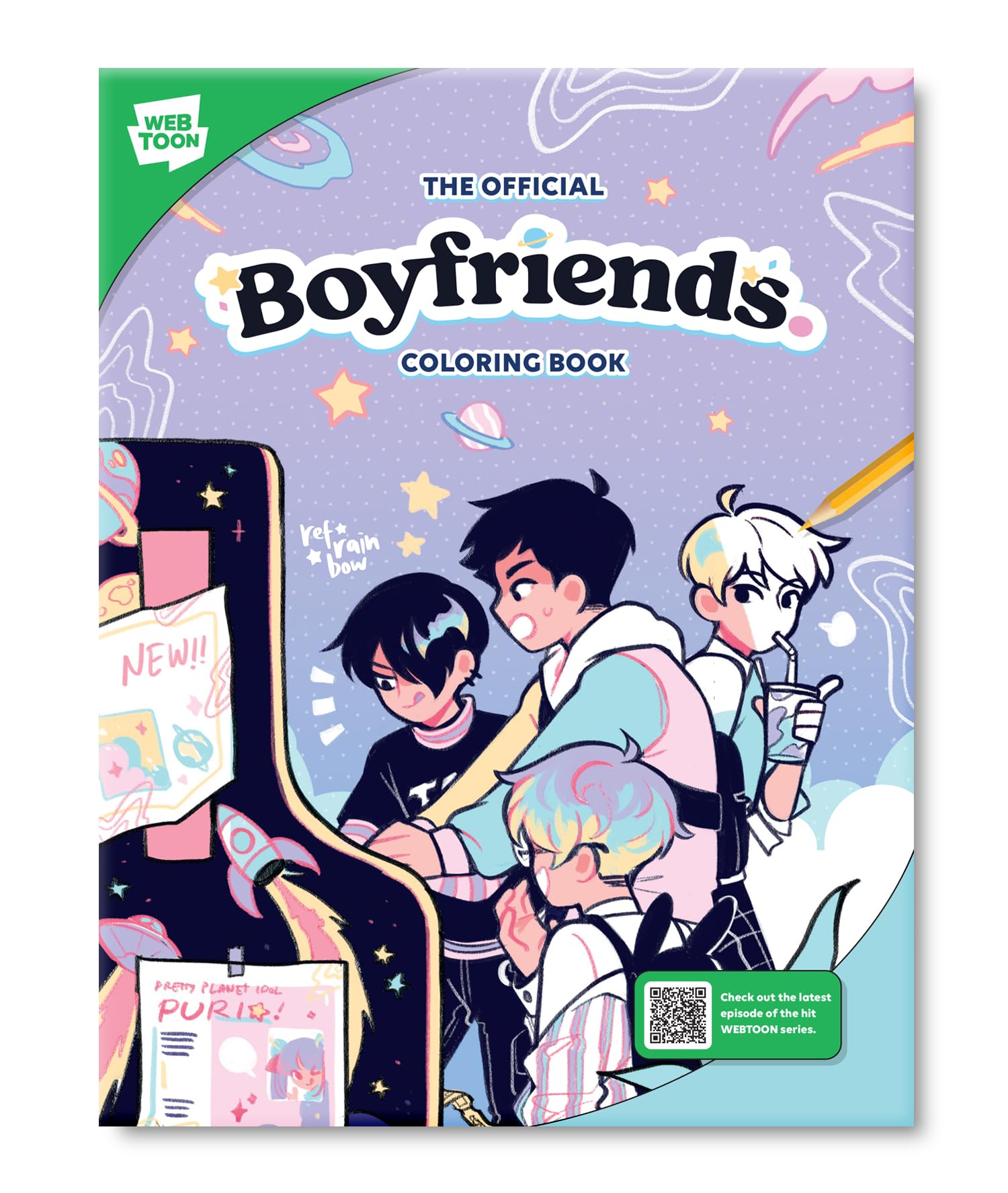 The Official Boyfriends. Coloring Book: 46 original illustrations to color and enjoy (WEBTOON) Manga