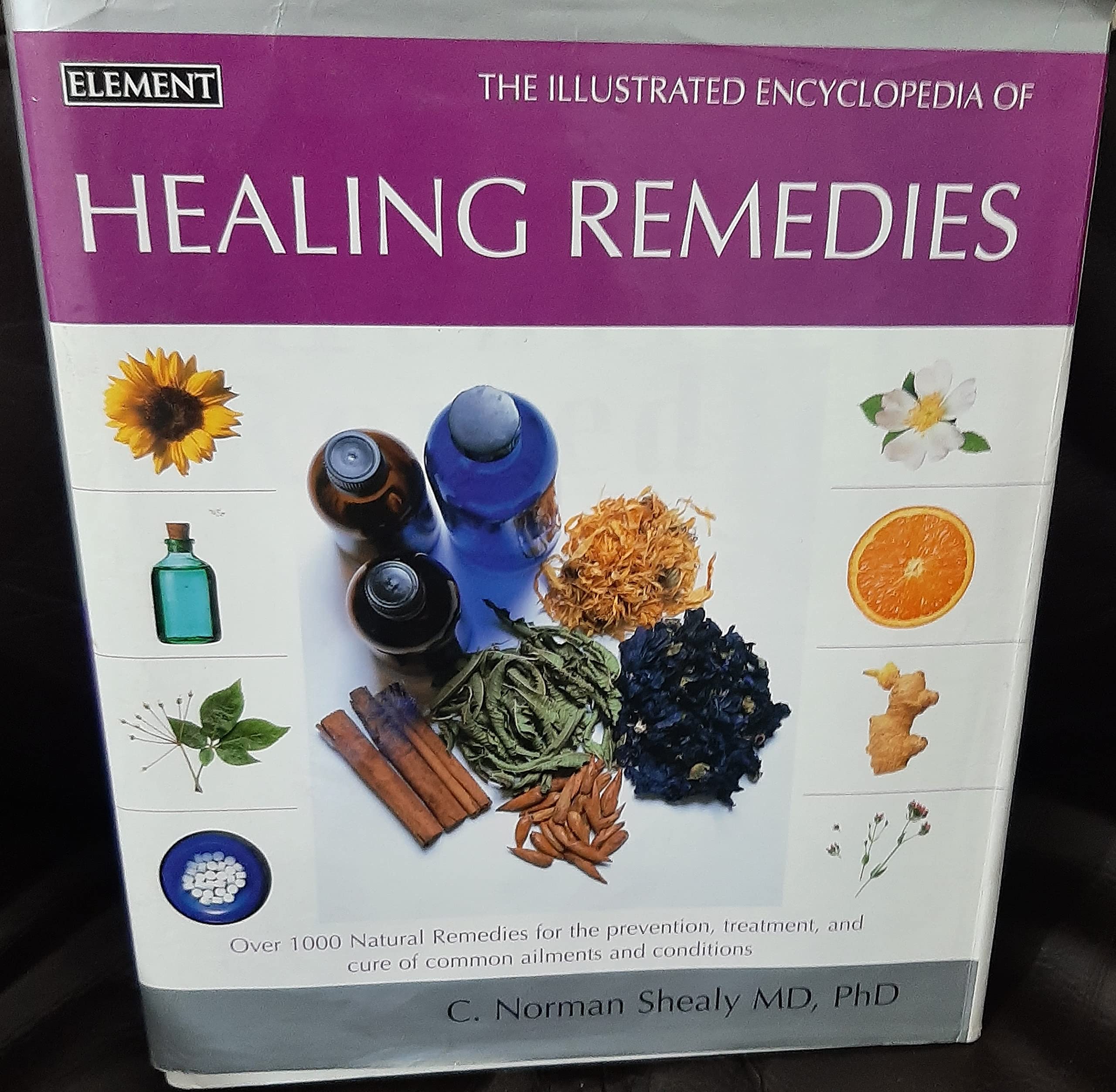 The Illustrated Encyclopedia of Healing Remedies: Over 1,000 Natural Remedies for the Prevention, Treatment, and Cure of Common Ailments and Conditions by C. Norman Shealy (1999) Hardcover Reference Books