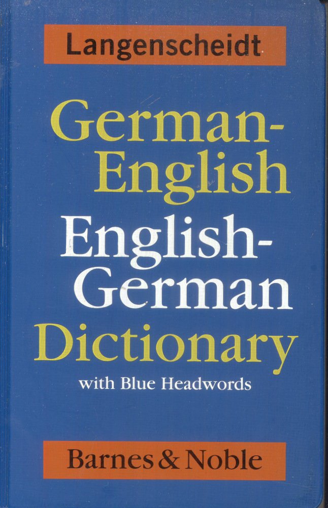 German-English English-German Dictionary with Blue Headwords Books