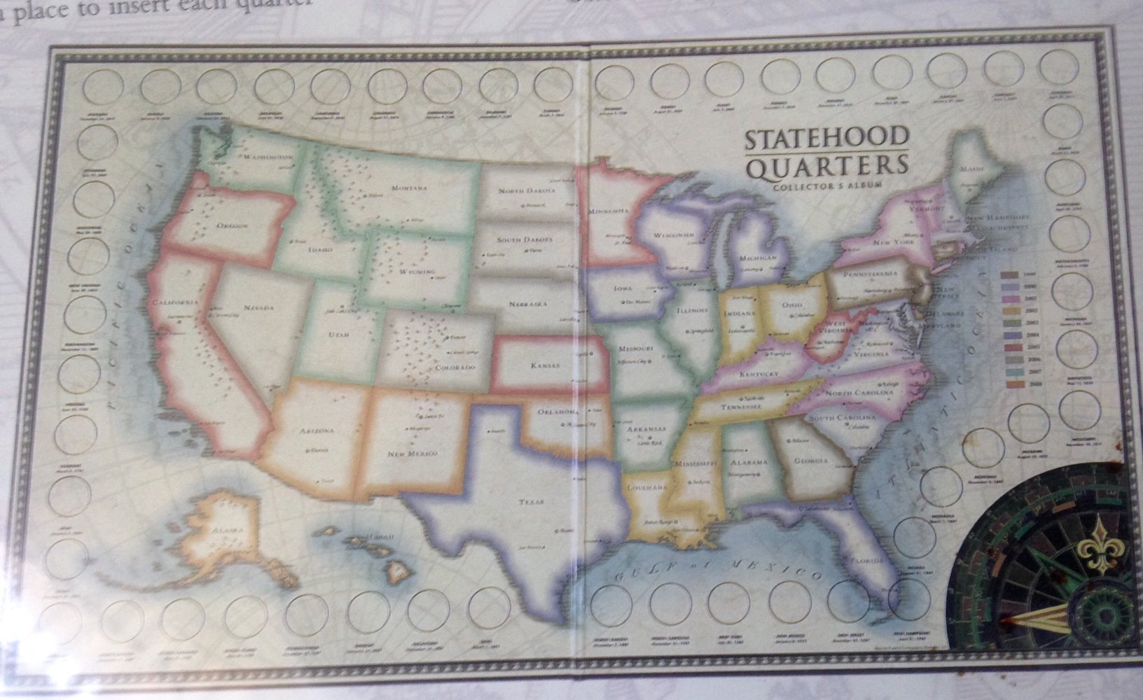 The Statehood Quarters Collector's Album book