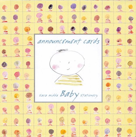 Announcement Cards: Sara Midda Baby Stationery Parents & Children