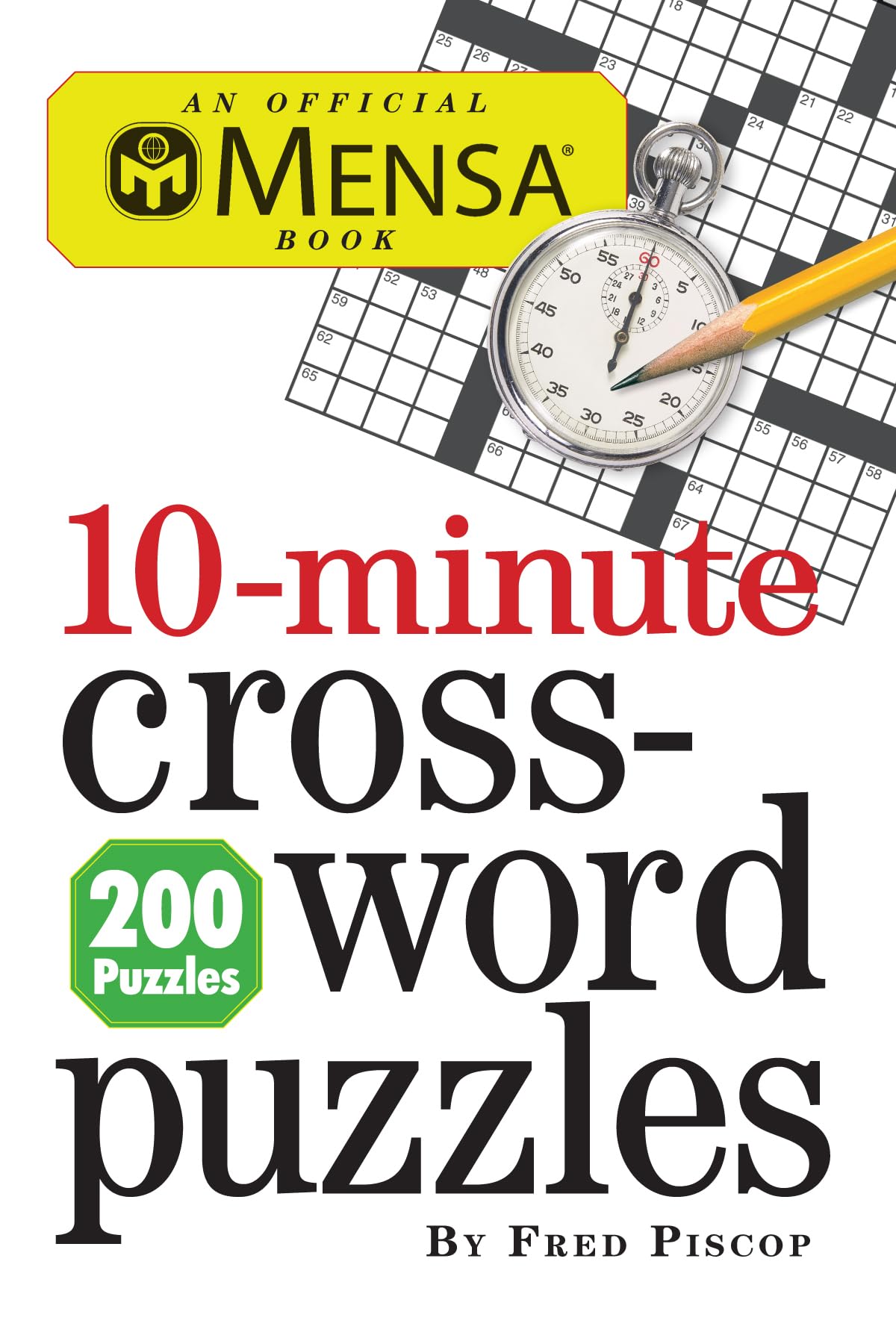 Mensa 10-Minute Crossword Puzzles Leisure & Fun