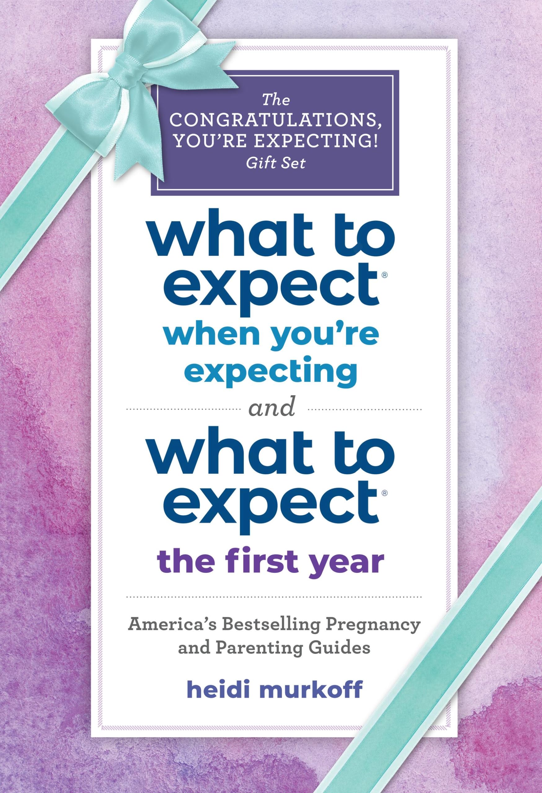 What to Expect: The Congratulations, You're Expecting! Gift Set: (Includes What to Expect When You're Expecting and What to Expect the First Year) Parents & Children