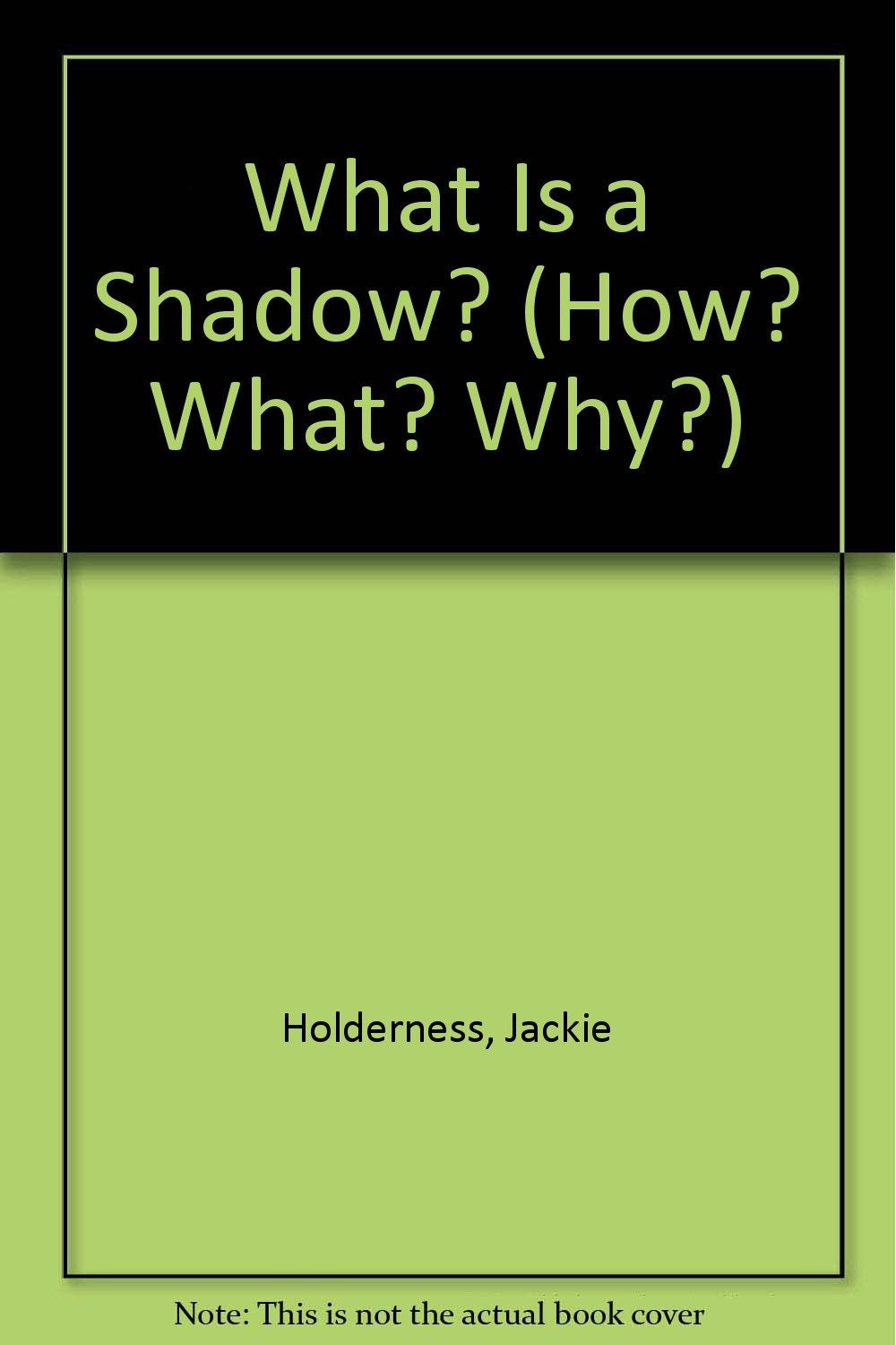 Product Image: What Is a Shadow (How? What? Why)