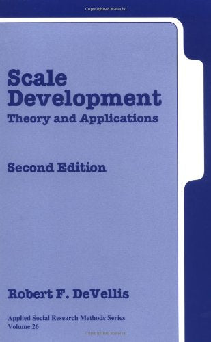 Product Image: Scale Development: Theory and Applications (Applied Social Research Methods Series)