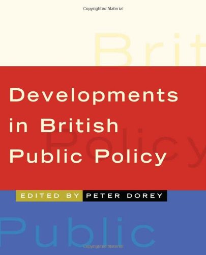 Developments in British Public Policy Social Sciences