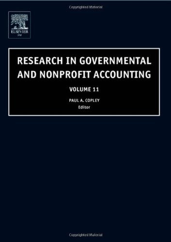 Research In Governmental And Nonprofit Accounting Social Sciences