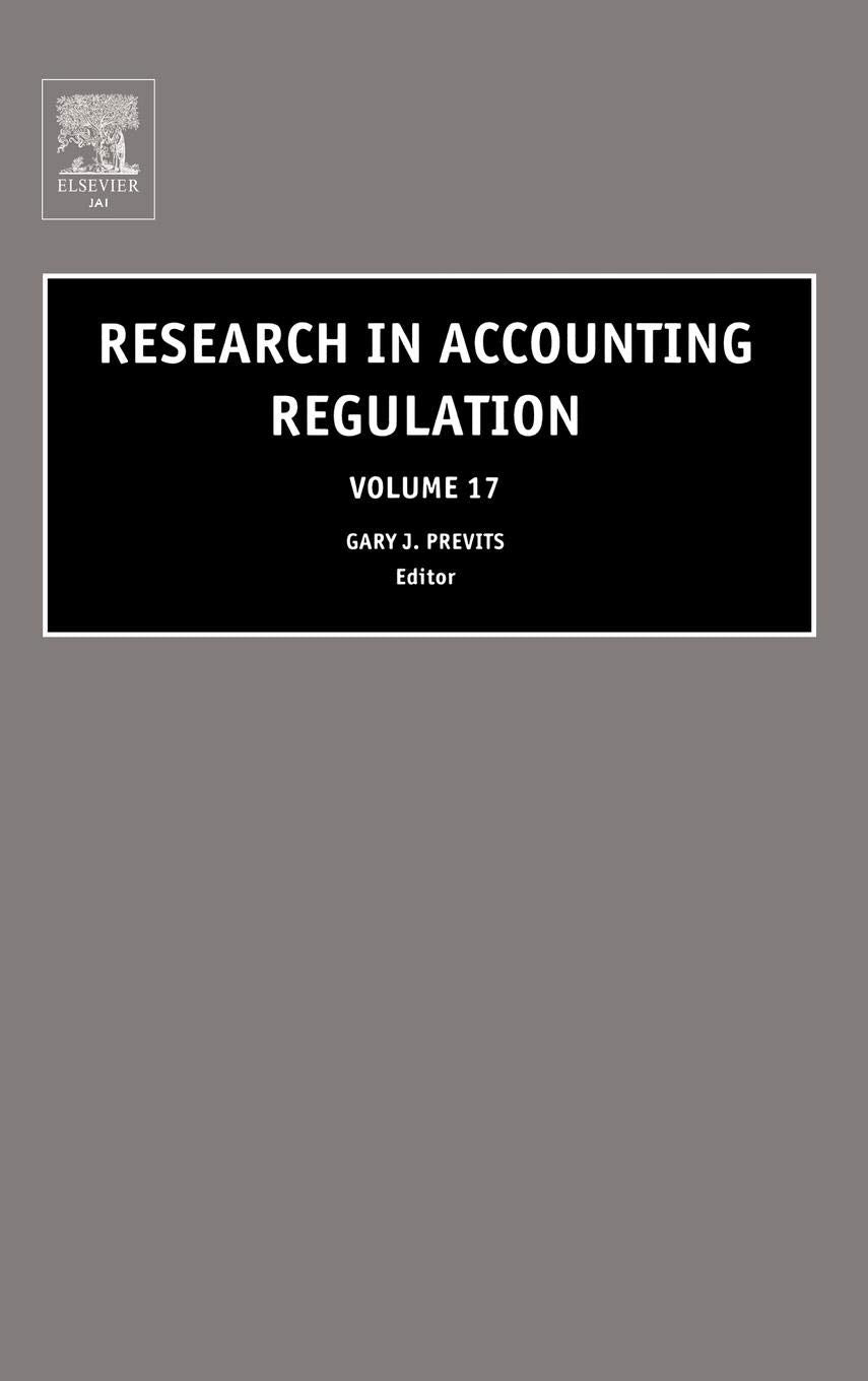 Product Image: Research in Accounting Regulation (Volume 17)