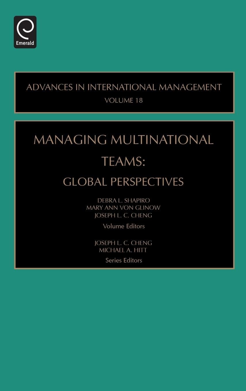 Product Image: Managing Multinational Teams