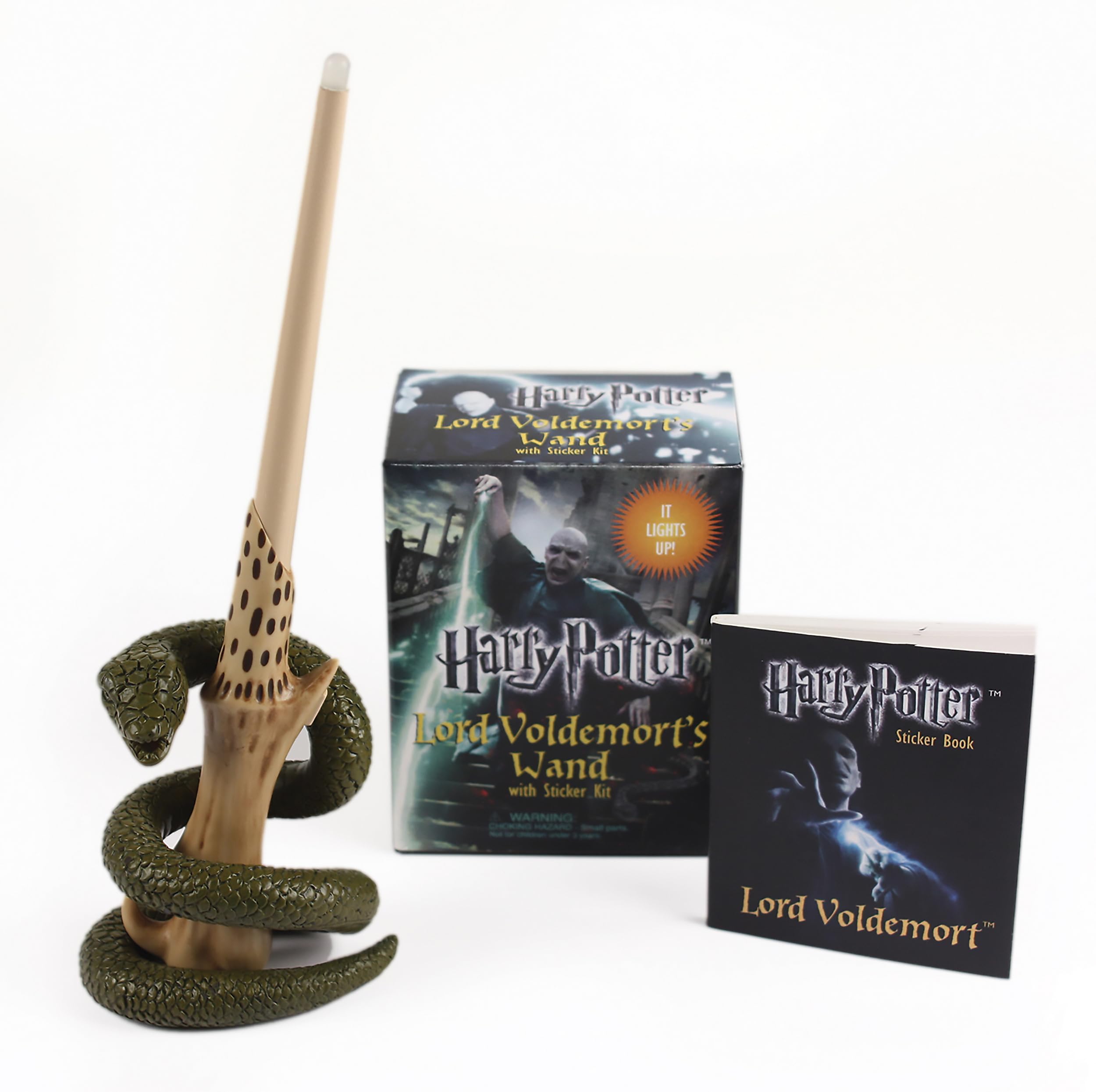 Harry Potter Voldemort's Wand with Sticker Kit: Lights Up! (RP Minis) Film, Art & Culture