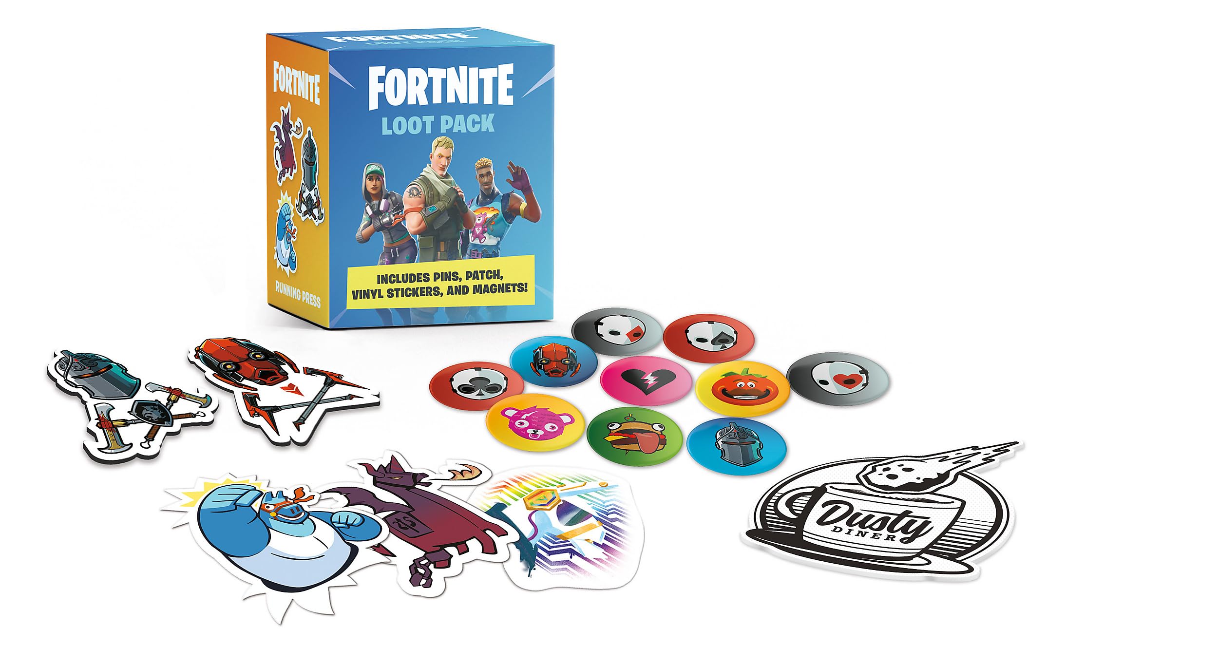 FORTNITE (Official) Loot Pack: Includes Pins, Patch, Vinyl Stickers, and Magnets! (RP Minis) Computer Science