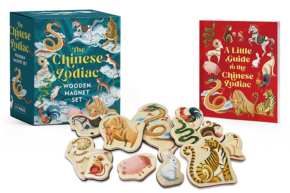 The Chinese Zodiac Wooden Magnet Set: A Little Guide to the Chinese Zodiac (RP Minis) Hobbies & Crafts