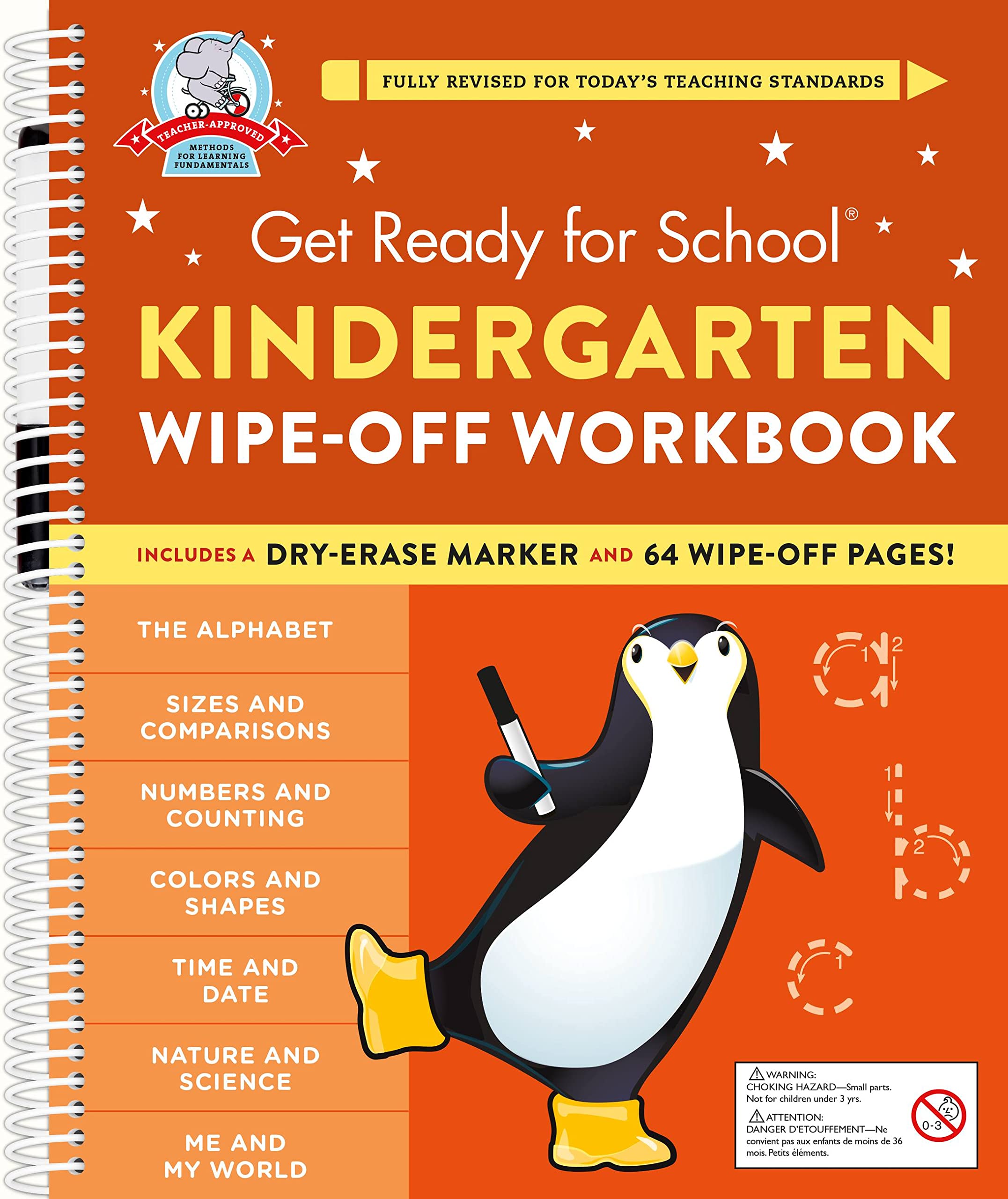 Get Ready for School: Kindergarten Wipe-Off Workbook: Includes a Dry-erase Markers and 64 Wipe-off Pages! Non-fiction