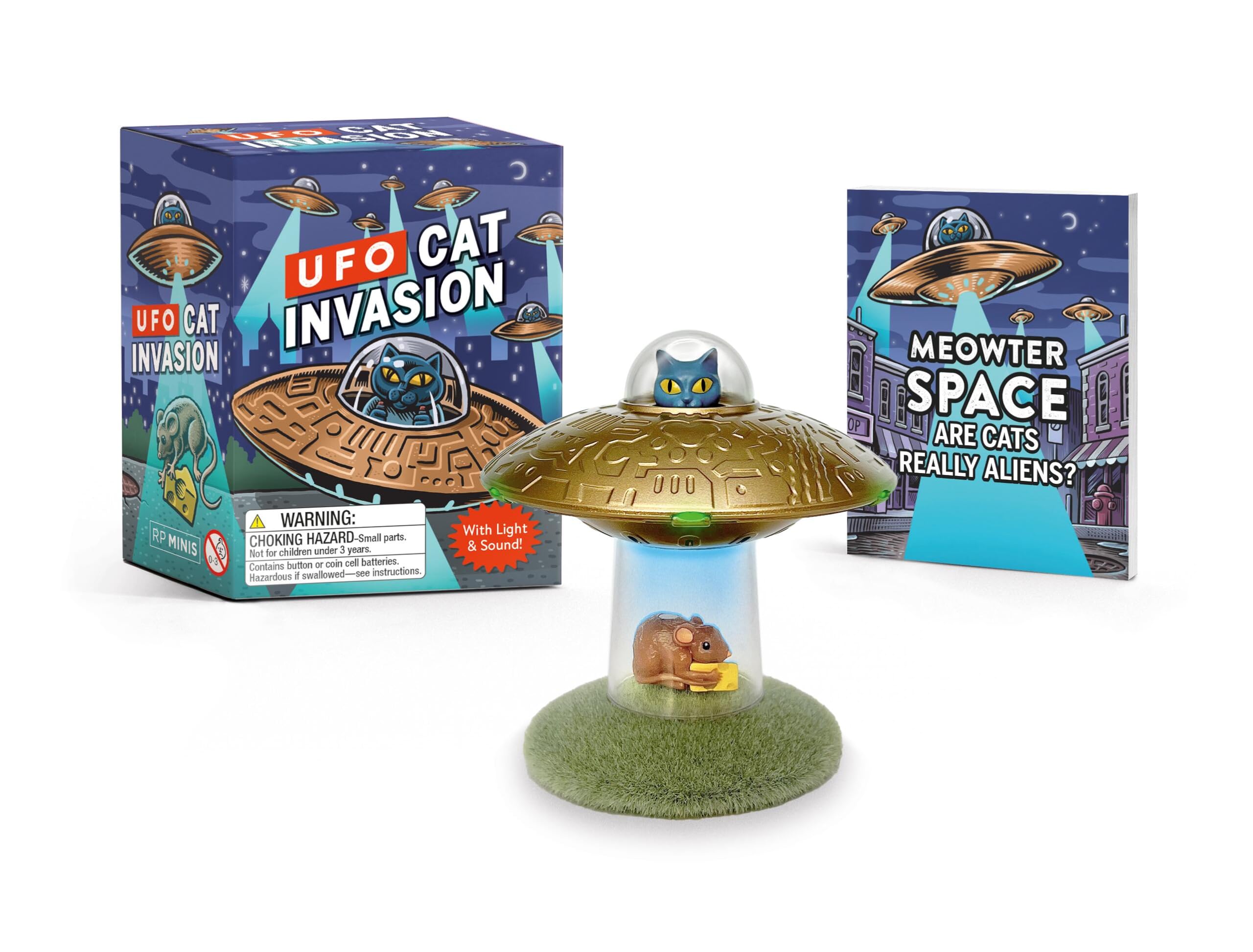 UFO Cat Invasion: With light and sound! (RP Minis) Hobbies & Crafts