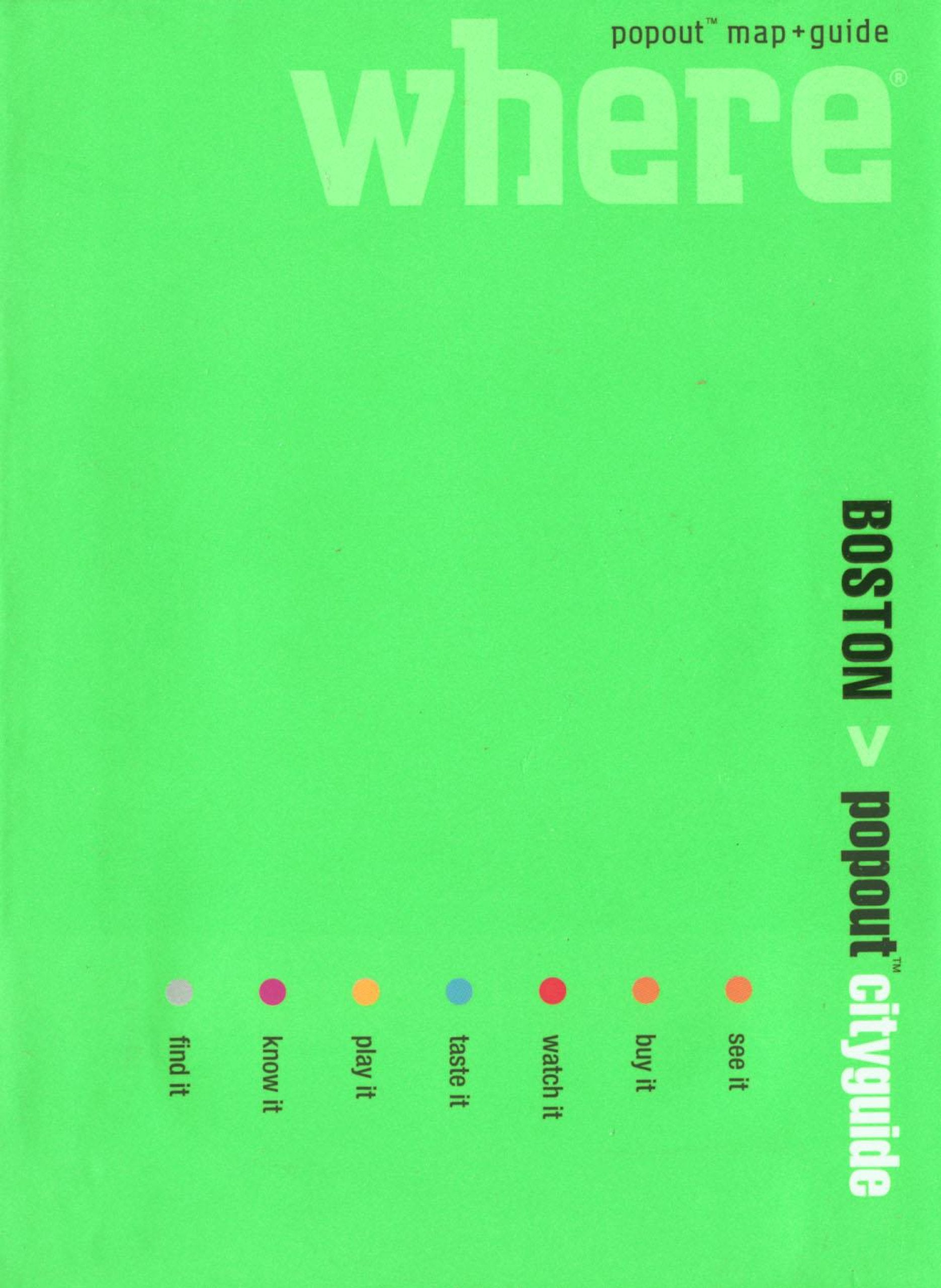Where Boston Cityguide (Where Cityguides) Reference Books