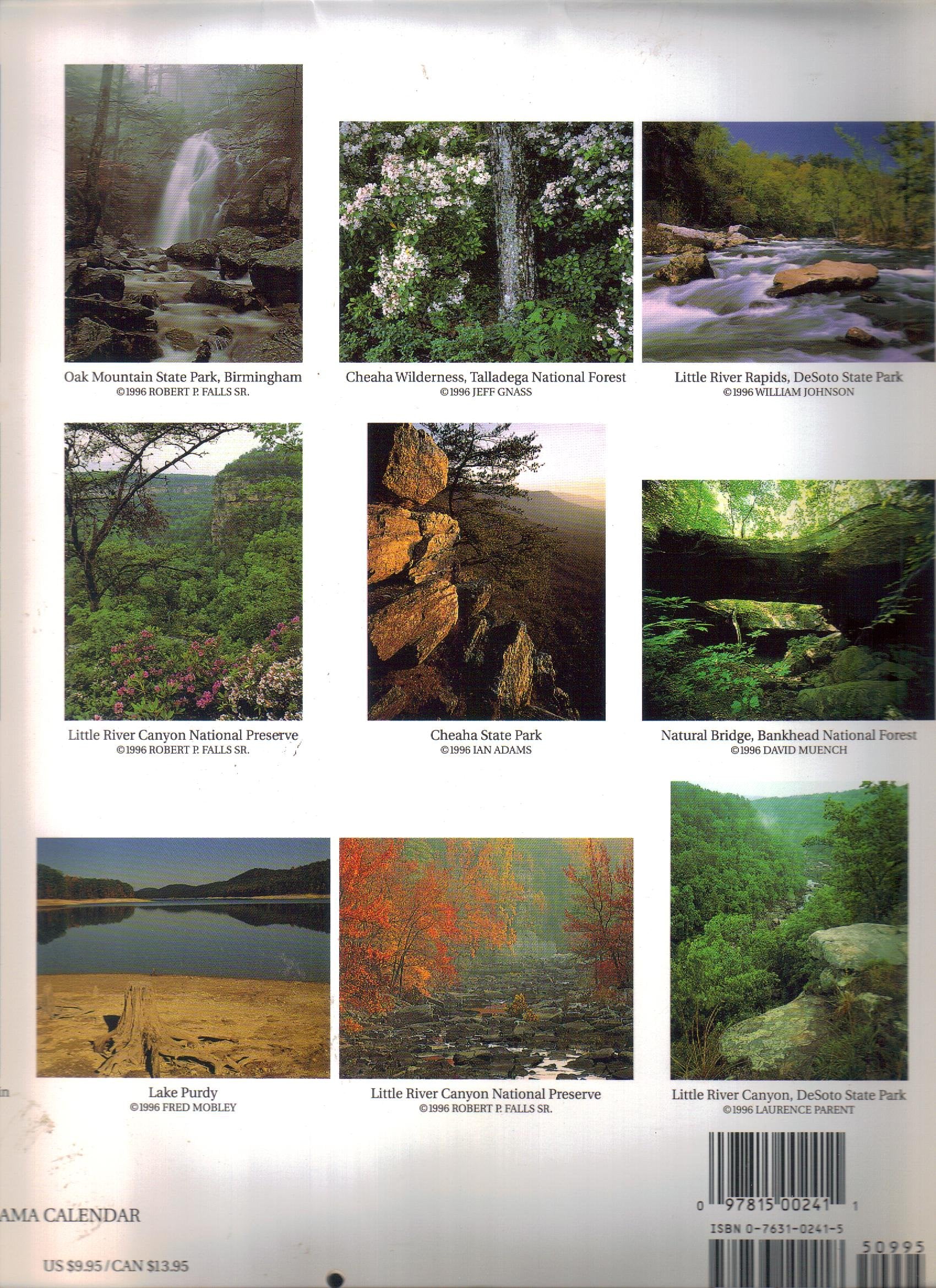 Cal 97 Wild & Scenic Alabama Books