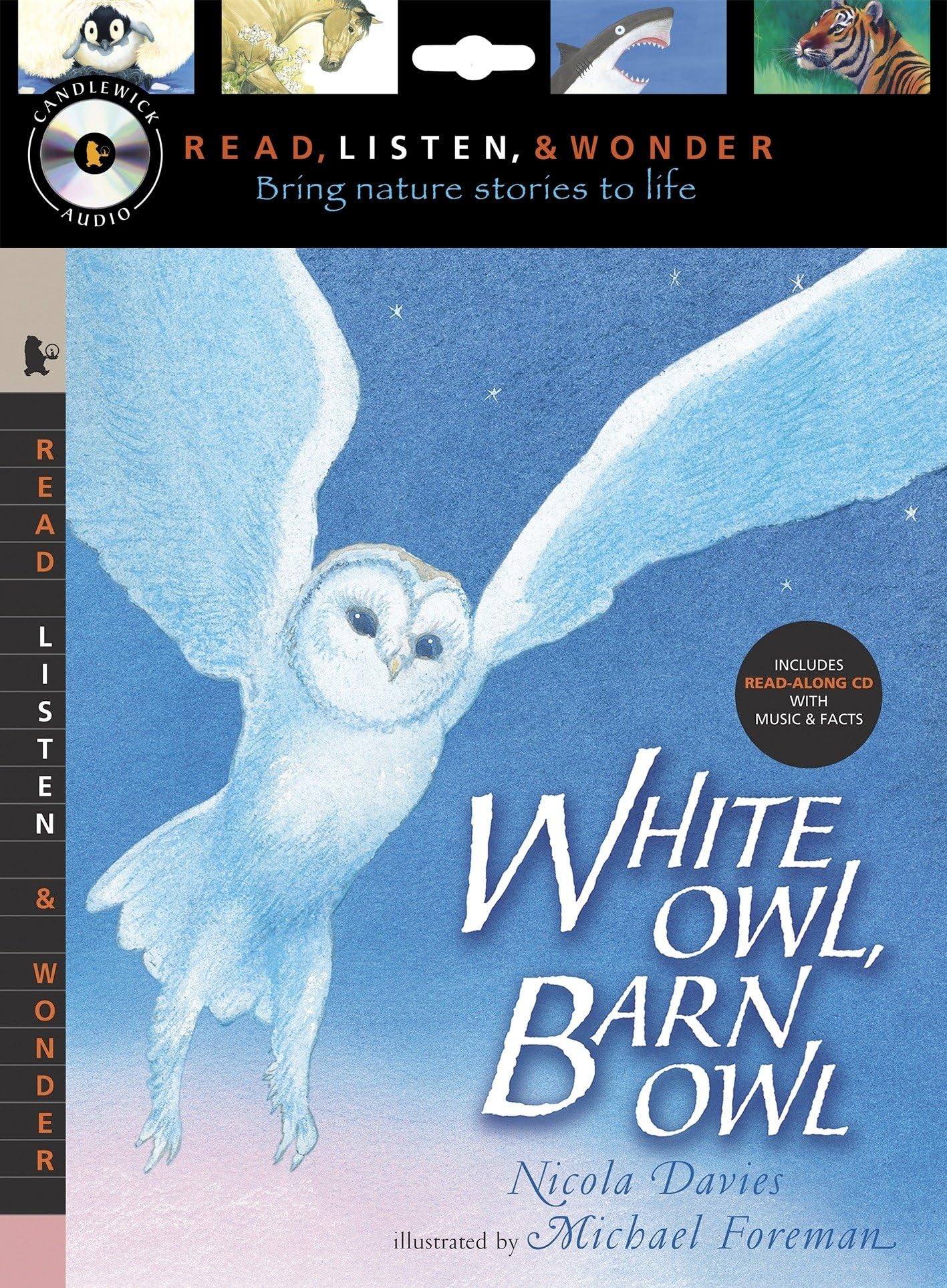White Owl, Barn Owl with Audio, Peggable: Read, Listen, & Wonder Non-fiction