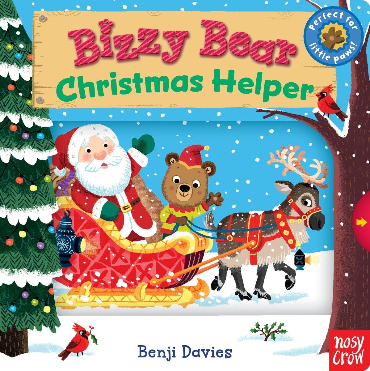 Christmas Helper: (Interactive Holiday Board Book for Toddlers - With Sturdy Tabs and Slides to Push and Pull) (Bizzy Bear) Parents & Children